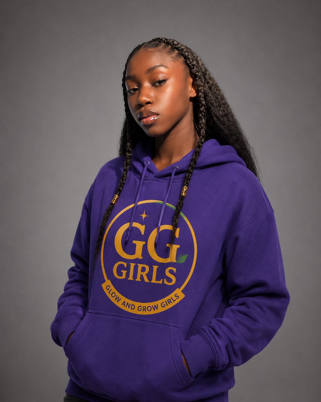 GG Girls Signature Purple Hoodie