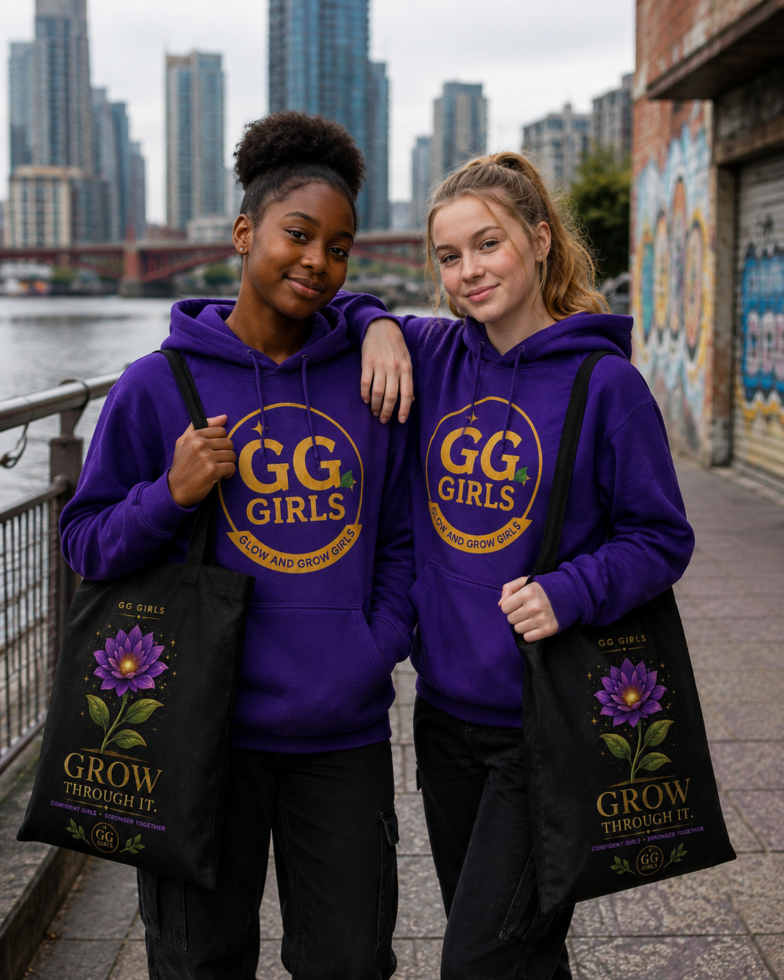 GG Girls “Grow Through It” Organic Cotton Tote Bag