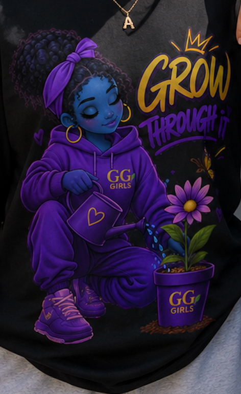 GG Girls “Grow Through It” Oversized T-Shirt