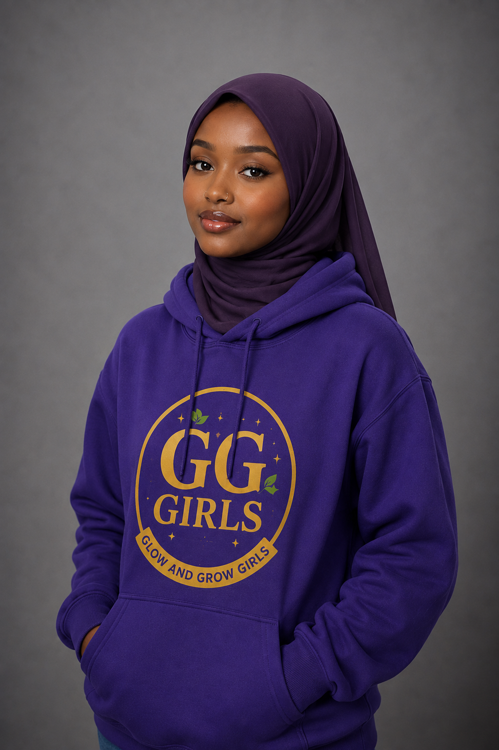GG Girls Signature Purple Hoodie