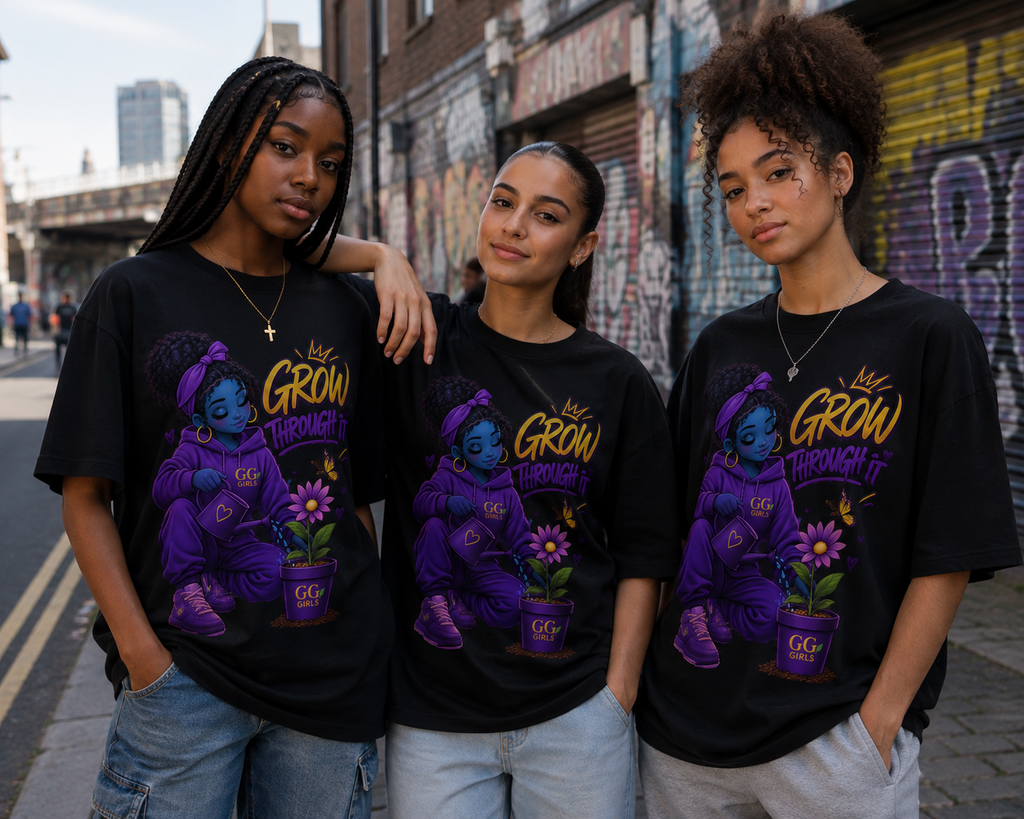 GG Girls “Grow Through It” Oversized T-Shirt
